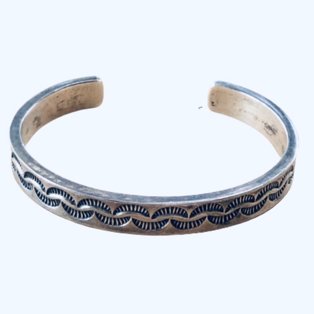 Vintage Zuni Sterling Cuff Bracelet Women’s Men’s Signed LAG